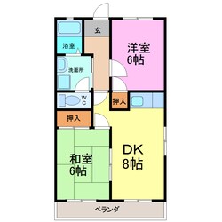 共和駅 徒歩17分 2階の物件間取画像